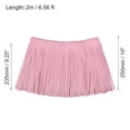 thumbnail image 2 of Unique Bargains 2 Yards 10 Inch Faux Leather Fringe Trim Tassel Fringe for Sewing, Pink, 2 of 6