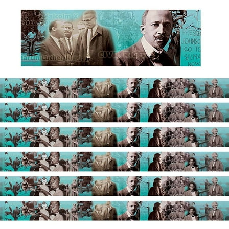 Edupress Black History Photo Border, 72 Pieces