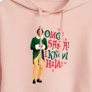 ELF - Christmas Omg I Know Him Cropped Graphic Hoodie