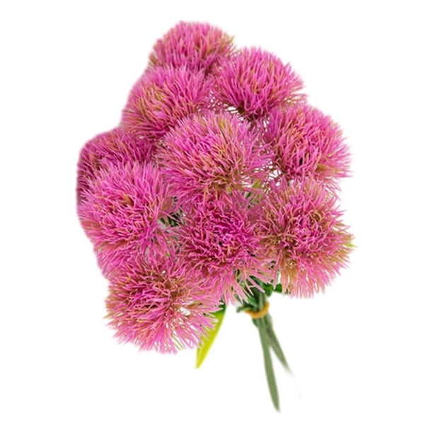 Injueey 10 Uds simulación de flores de plástico Taraxacum para decoración del hogar el plástico es resistente y duradero Decoración rosa