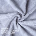 thumbnail image 2 of CREVENT Comfy Small Plush Flannel Fleece Throw Blanket for Infant Girls and Boys/Kids/Toddlers Spring Summer All Seasons(30"X40" Light Grey), 2 of 6