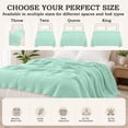 thumbnail image 5 of Yeciiwht Soft Gauze Blanket Breathable Lightweight Cotton Muslin Blankets Throw Blanket for Bed, Couch & Sofa, Cozy All-Season Home Blanket 90*79, 5 of 6