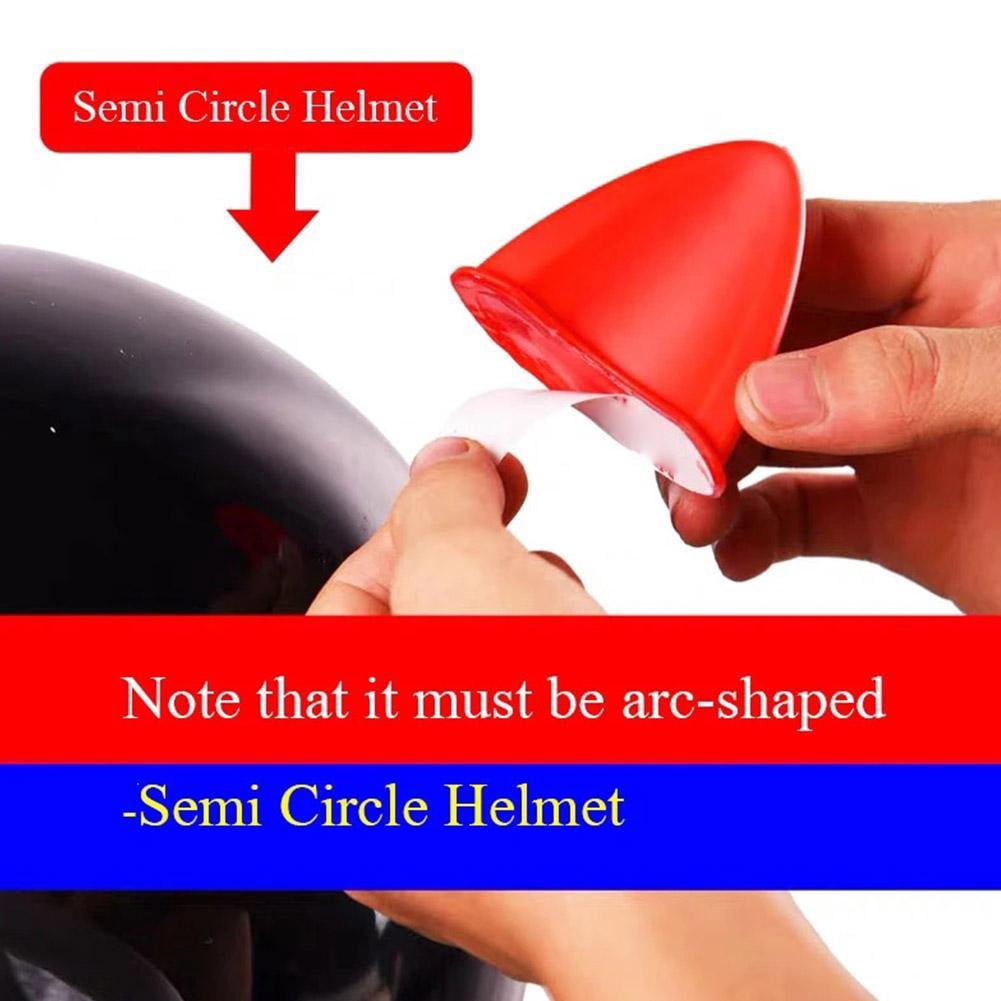 2Pcs Cute Cat Ears Car Motorcycle Helmet Sticker Motocross Face Full Road V3H5