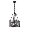 thumbnail image 3 of Edvivi Lighting Oil Rubbed Bronze 4-Light Metal Mesh Shade Chandelier - Oil Rubbed Bronze, 3 of 5