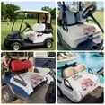 thumbnail image 6 of Golf Cart Seat Covers for 2 Seater, Hello Summer Soft Microfiber Cart Seat Towel Blanket, Pink Ice Cream Truck Watercolor Absorbent Breathable Non Slip Bench Seats Protector for Golf Course 51"x31", 6 of 9