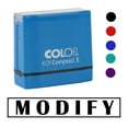thumbnail image 2 of Printtoo Modify Self Inking Rubber Stamp Pre-Inked Office Stamp- Home Office Business Stationery, Blue- 42 x 9 mm, 2 of 7