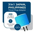 thumbnail image 6 of OREI U2U-6 Type A Travel Plug Adapter with Surge Protection, 6 of 8