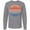 AC-Heather Grey, variant on Inktastic Lake of the Ozarks Distressed Retro Sunset Long Sleeve T-Shirt