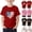 Red, variant on Afuyipoi Boys Independence Day T-Shirts,Patriotic Printed Breathable Short Sleeve America Anniversary Shirt Black 10-11T