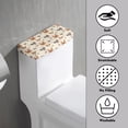 thumbnail image 3 of Renewold Corgi Pomeranian Husky Print Toilet Tank Lid Cover, Stretch Machine-Washable Toilet Tank Decorative Cover with Dog Paw Bone Printed, Dust Prevention, 3 of 6