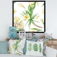 thumbnail image 3 of Designart 'Yellow Flowers and Tropical Foliage V' Modern Framed Art Print, 3 of 4