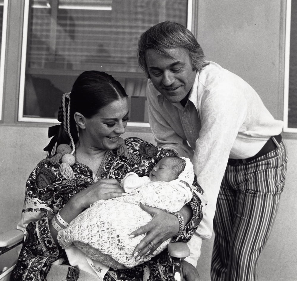 Natalie Wood And Richard Gregson With Their Newborn