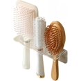 thumbnail image 1 of 2 Bathrooms Bathroom Toiletries Wall Storage Nail Free Hole Free Wall Hanging Acrylic Hair Brush Holder, Razor, Curling Iron, Hair Straightener Storage Rack, 1 of 6