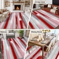 thumbnail image 5 of Red Pink Gray Stripes Area Rugs 8'x10', Washable Small Throw Rugs for Living Room Patio, Modern Abstract Minimalist Retro Indoor Outdoor Rug Non-Slip Low Pile Carpet Runner Reversible Floor Mats, 5 of 8