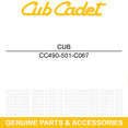 thumbnail image 5 of CUB CADET 490-501-C067 V Belt A Sec 04329 RZT LX SX ZT1 ZT2 ZTX4 ZTX5 ZTX6, 5 of 8