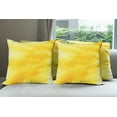 thumbnail image 6 of Ambesonne Yellow Throw Pillow Cover 4 Pack, Abstract Summer Sun, 18", Yellow, 6 of 7