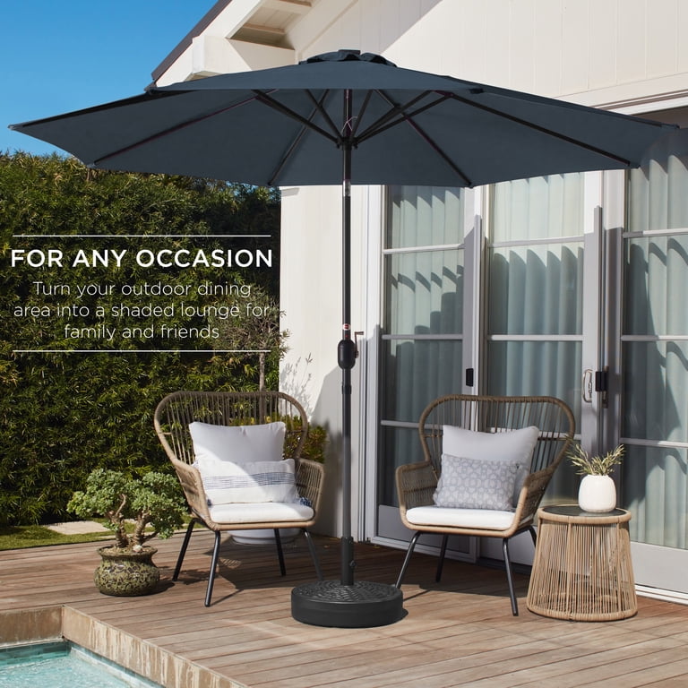 10ft solar led lighted patio umbrella LED Patio Umbrella