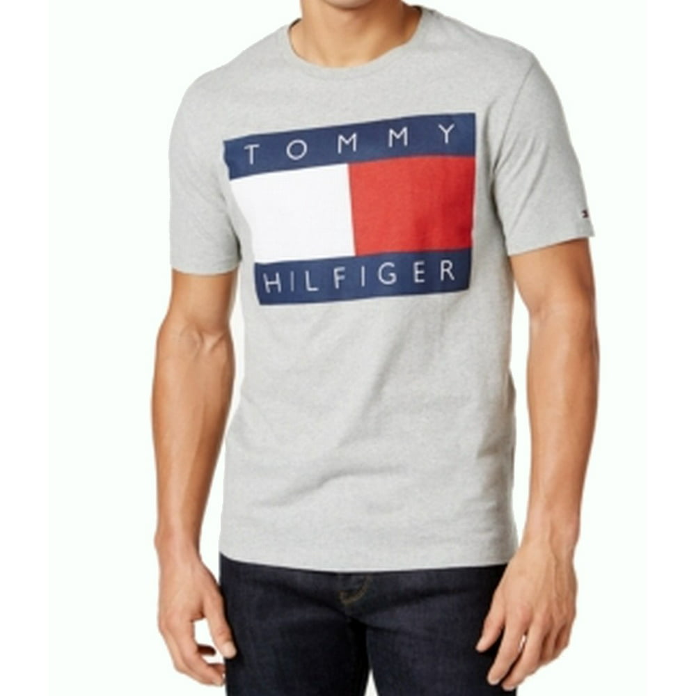 Tommy Hilfiger - Tommy Hilfiger NEW Gray Mens Size Small S Logo Graphic ...