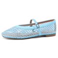 thumbnail image 1 of Zapatillas de ballet Rihero Mesh para mujer, color azul, talla 8.5, 1 of 4