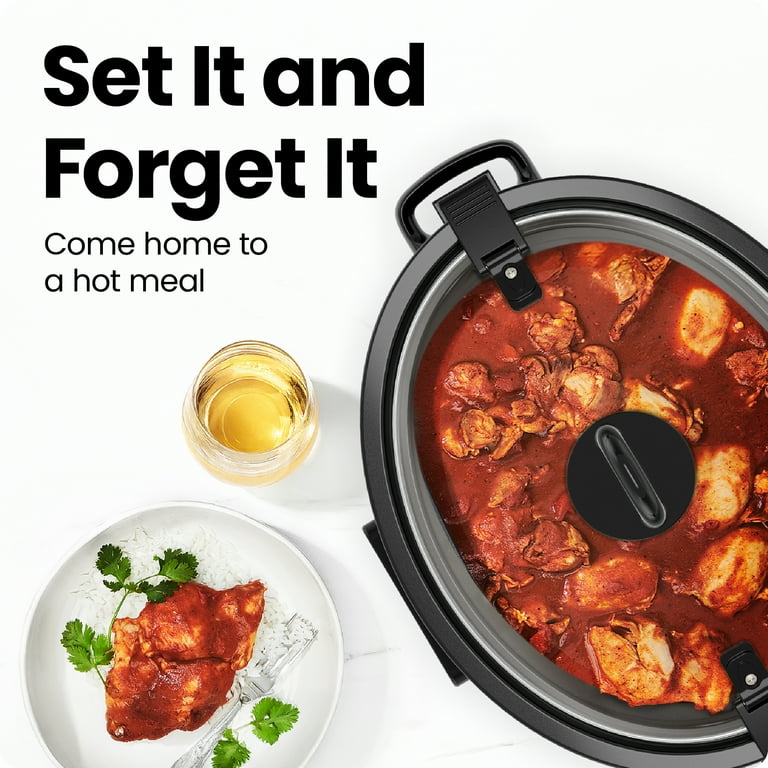 Chefman 6-Quart Easy-Set Slow Cooker with Locking Lid photo 6