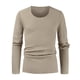 thumbnail image 1 of Mens Slim Fit Casual Shirt Long Sleeves Breathable T Shirts Base Layer Soft Top, 1 of 5
