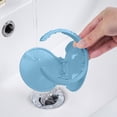 thumbnail image 6 of Weloille No Drill Folding Cup Holder Organizer, Wall Mounted Adhesive Plastic Storage Rack, Space Saving Holder for Office Cabinet Dorm Bedside Luggage Coffee Cup, 6 of 6