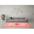 thumbnail image 3 of Ahgly Company Indoor Square Medallion Red Traditional Area Rugs, 6' Square, 3 of 4