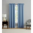 thumbnail image 2 of (2 pack) Mainstays Blackout Curtain Panel Pair, Set of 2, Blue Quartz, 30"W x 84"L, 2 of 10