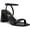 Black, variant on INC Womens Black Ankle Strap Padded Caymi Square Toe Block Heel Buckle Dress Heeled Sandal 9 M