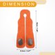 thumbnail image 4 of Gancho para Reposacabezas de Asiento de Automóvil Universal Naranja 7.48"x3.27", 4 of 7
