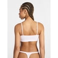 thumbnail image 3 of No Boundaries Seamless Ribbed Bralette and Thong Set, 2-Piece, Women's Sizes XS-XXXL, 3 of 5