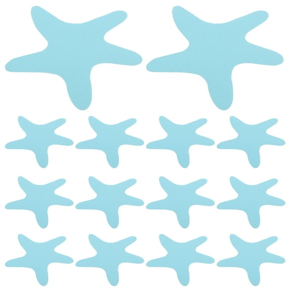14pcs Cute Star-Shaped Non- Bathtub Stickers for Safety Shower Grip, Anti-Skid Bathroom Accessories for Tub