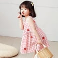 thumbnail image 4 of Girls Dresses Summer Sleeveless Sundress Strawberry Prints Ruffles Dress Casual Dress Clothes Flower Girl Dress,Size 1 Years-2 Years, 4 of 7