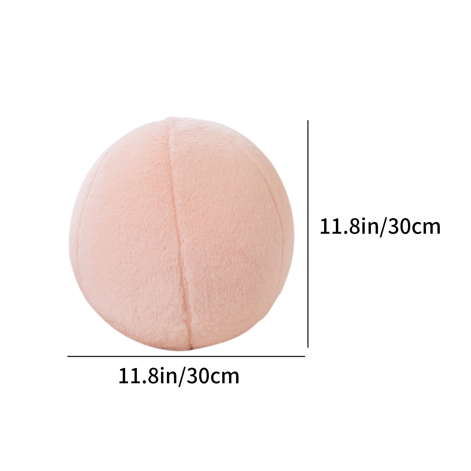Ball Pillow, Soft Round Throw Pillows, Sphere Shaped Pillow Round Decorative Pillow, 11.8 Inch Round Plush Pillow Cushion for Couch, Sofa, Bedroom
