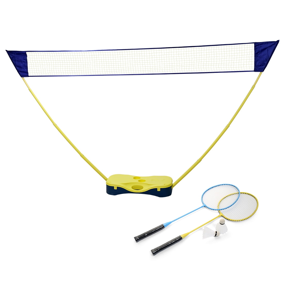 cz hezhu eu Portable Outdoor Foldable Badminton Tennis Volleyball Net Stand Set Beach Sport 