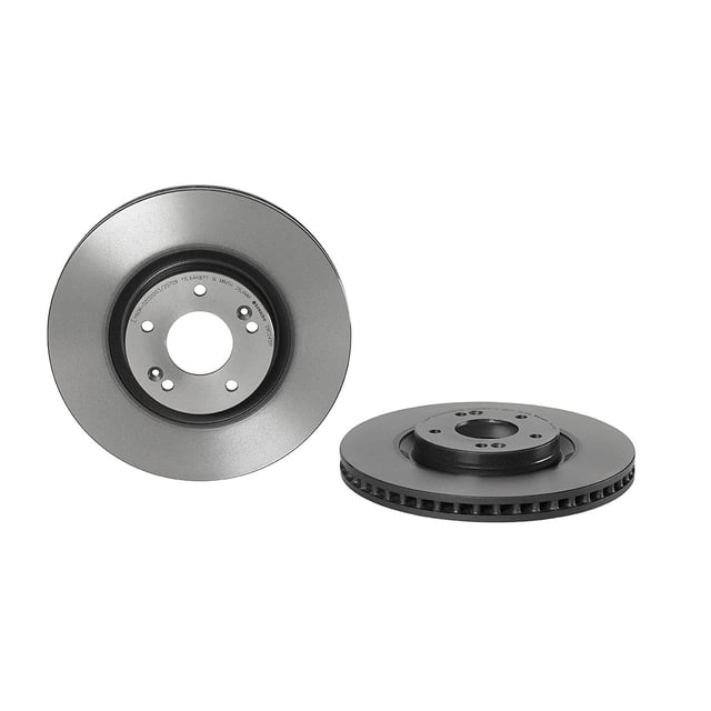 Par de DISCOS VENTILADOS BREMBO 2017 al 2019 KIA L4 2.0L Delanteros