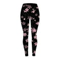 thumbnail image 4 of Womens Leggings Print High Waist Casual Ankle Slim-Leg Leggings, 4 of 4