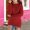 Wine, variant on Ankola Girls Crew Neck Fuzzy Sweater, Irregular Hem Long Sleeve Plush Pullover for 5-15 Girls Fall Casual Top
