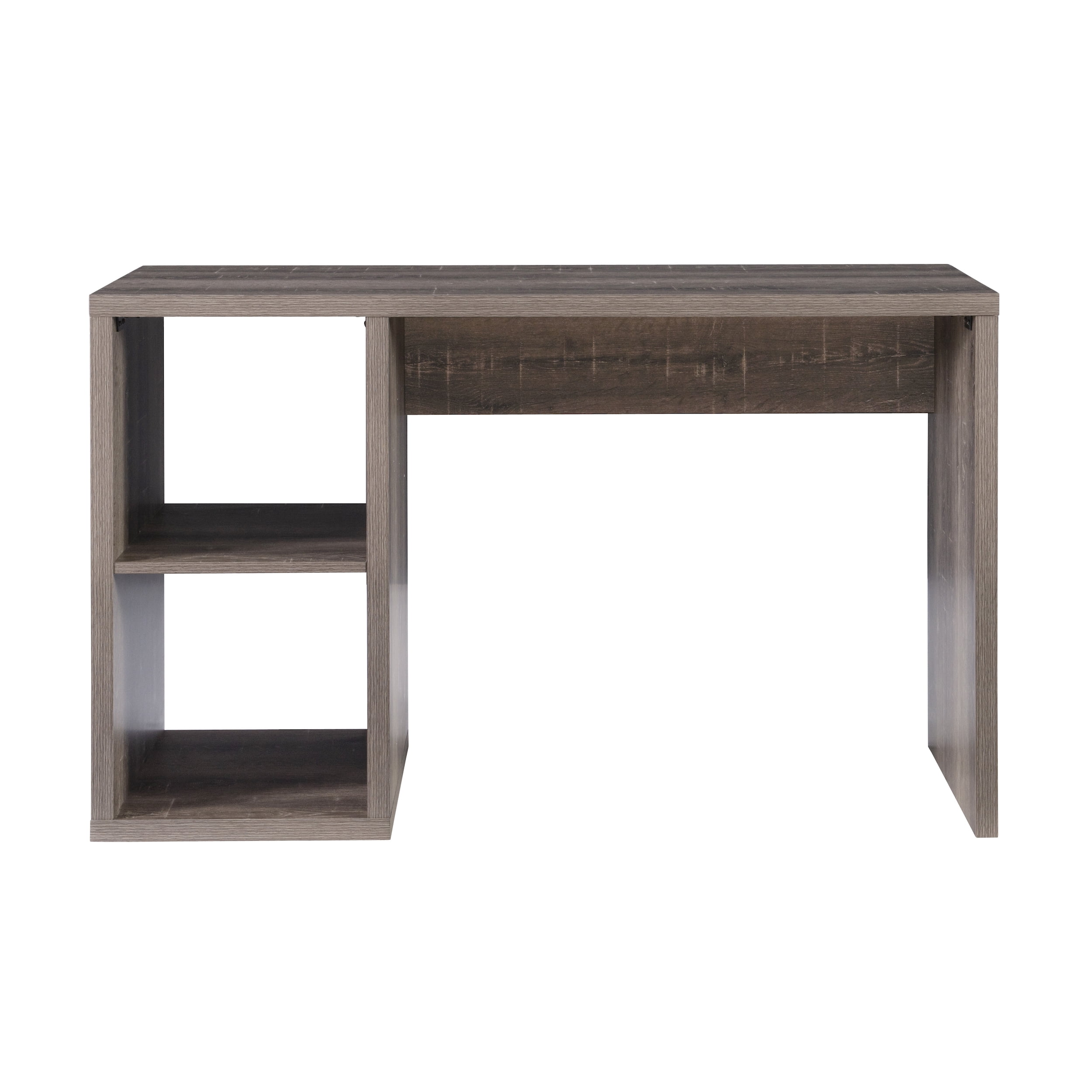 Linon Duhon Transitional Double Cubby Storage Writing Desk, Gray