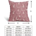 thumbnail image 5 of Fall Pillow Covers 18x18 Set of 2 Balck Pumpkin Autumn Themed Thanksgiving Harvest Print Decorative Throw Pillows Outdoor Pillowcase Farmhouse Linen Cushion Case Decor for Sofa Couch Bed, 5 of 6