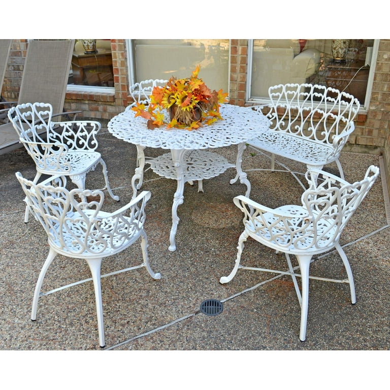 Westcharm Outdoor Antique Victorian Cast Aluminum Metal Patio