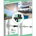 thumbnail image 5 of Sun Shade Sail Hardware Kit: Triangle Rectangle Shade Sail Hardware Kit Heavy Duty, M6 Turnbuckles for Shade Sail Pad Eye Sun Shade Hooks, Garden Sun Shade Sail Canopy Hardware Installation Kit B, 5 of 5