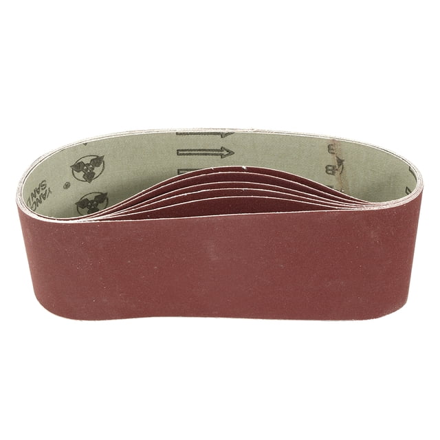 Uxcell 3" x 21" 320 Grit Lapped Joint Aluminum Oxide Abrasive Sanding Belts 6 Pack