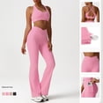 thumbnail image 4 of PISONIC 2 Piece Workout Sets for Women, Camisole Square Neck Tops & High Waist Shorts, Gym Yoga Pilates Outfits, 4 of 9
