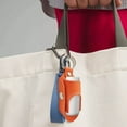 thumbnail image 5 of Portable Leather Hand Sanitizer Holder Keychain with Snap Closure and Metal Ring for Travel and Everyday Use, 5 of 5
