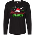 thumbnail image 3 of Inktastic Mawmaw Claus with Christmas Santa Hat and Snowflakes Long Sleeve T-Shirt, 3 of 5