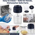 thumbnail image 4 of Electric Garlic Crusher, 250ml Mini Electric Food Chopper, Portable Mini Food Processor, Wireless Electric Garlic Chopper for Ginger, Chili, Fruit, Meat, 4 of 7