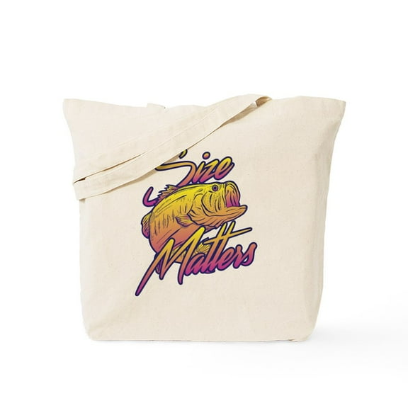 CafePress - Size Matters Tote Bag - Unisex Canvas Tote Bag, Beige, 1-Piece