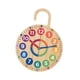 thumbnail image 4 of Reloj de madera para niños, decorativo, para aula, colgante, movimiento silencioso, de madera, único, sin , reloj didáctico., 4 of 9
