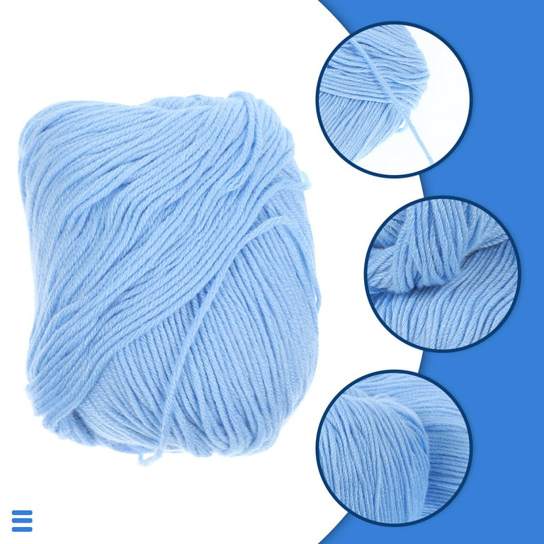3 Rolls of Multi-function Cotton Yarns Convenient Crochet Yarns